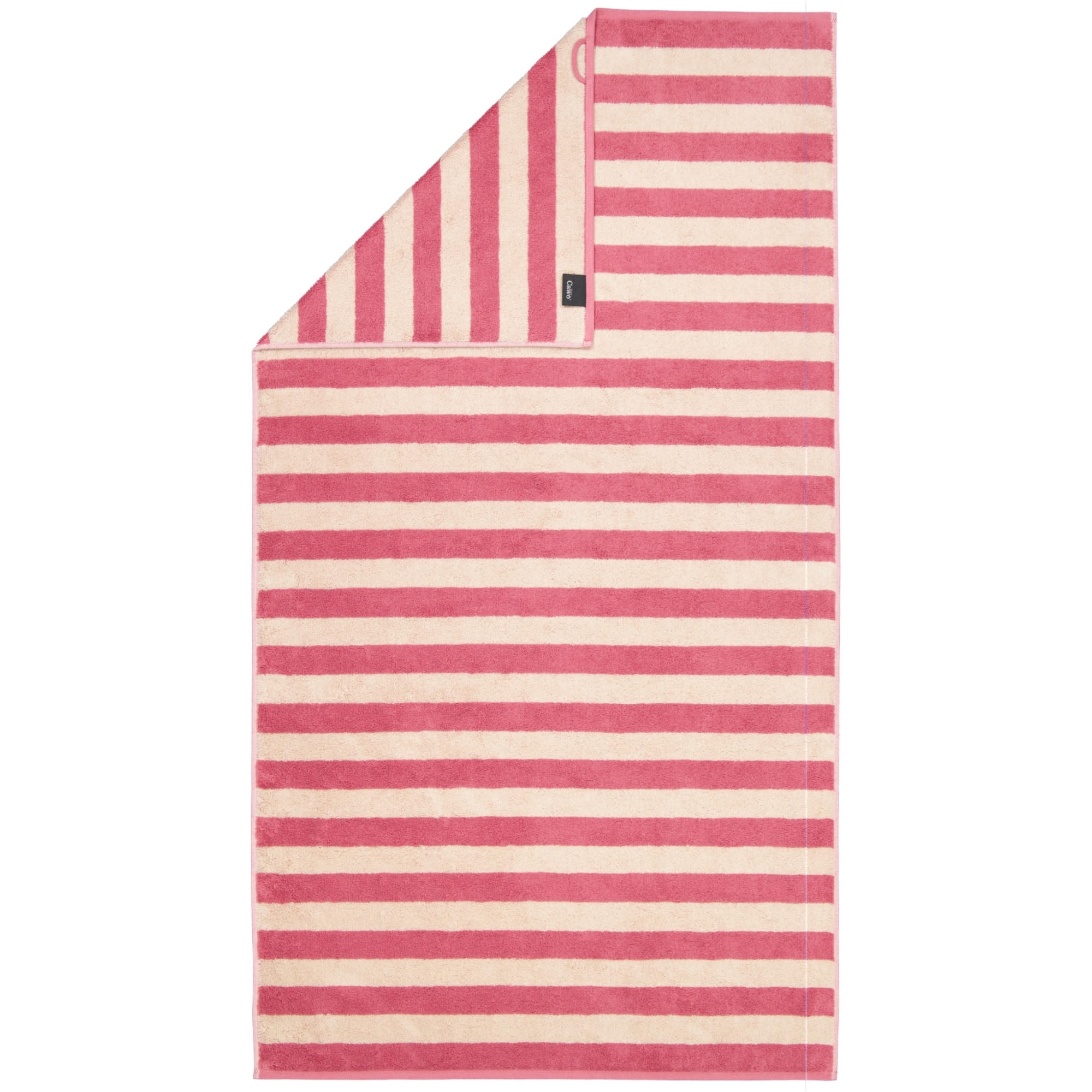 DUSCHTUCH LINES BLOCKSTREIFEN 6256 BEERE - 23 - Rosa, Textil (80/150cm) - Cawoe