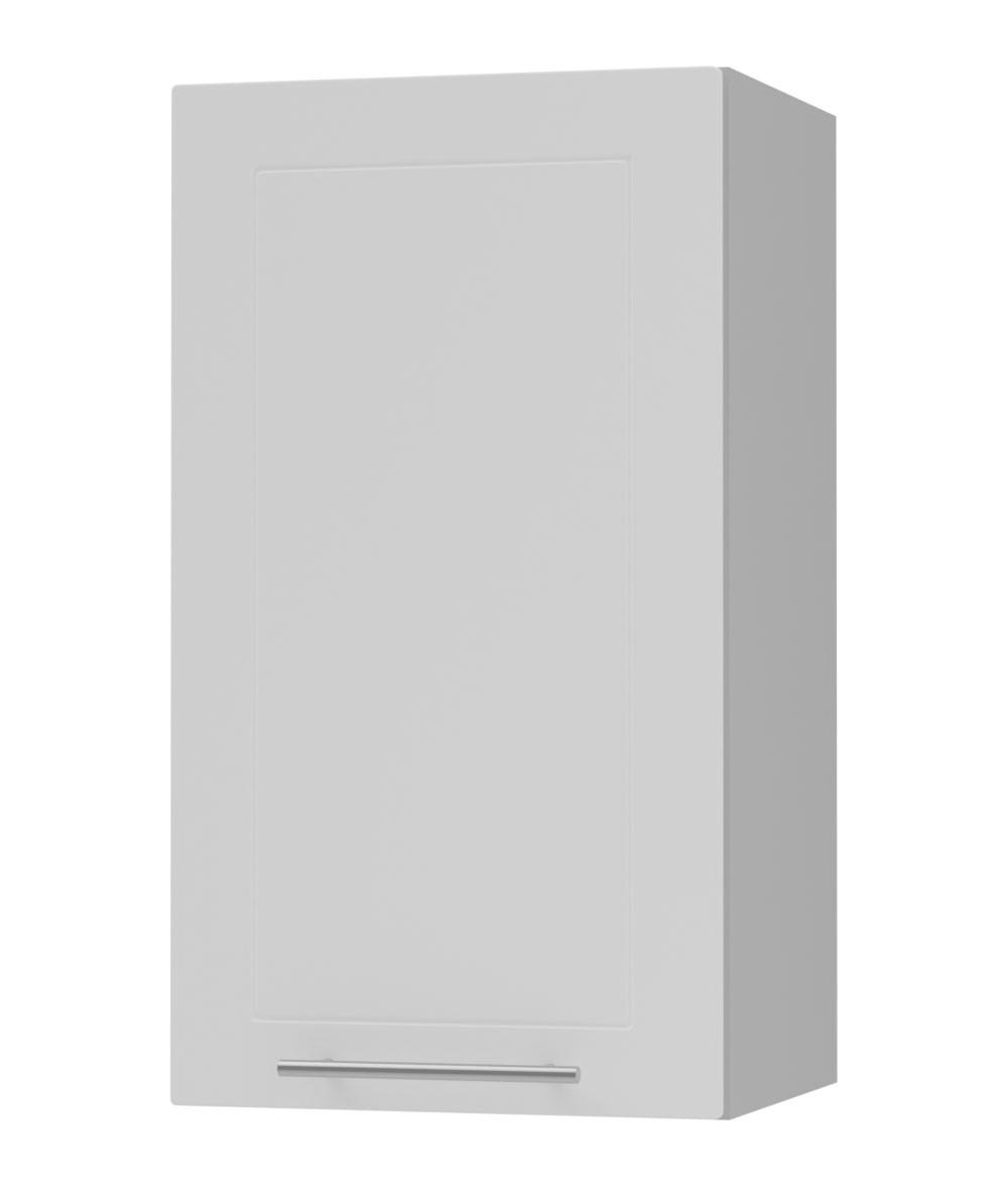KÜCHENHÄNGESCHRANK Kvantum W2/40 Weiß Matt / Grau Matt 40 / 32,5 / 72cm - Weiß/Grau, Holz/Holzwerkstoff (40/72/32.5cm) - Feldmann-Wohnen