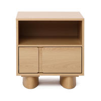 NACHTTISCH | B48 x T39 x H51 cm - Eichefarben, Holzwerkstoff (48/51/39cm) - Hometopia