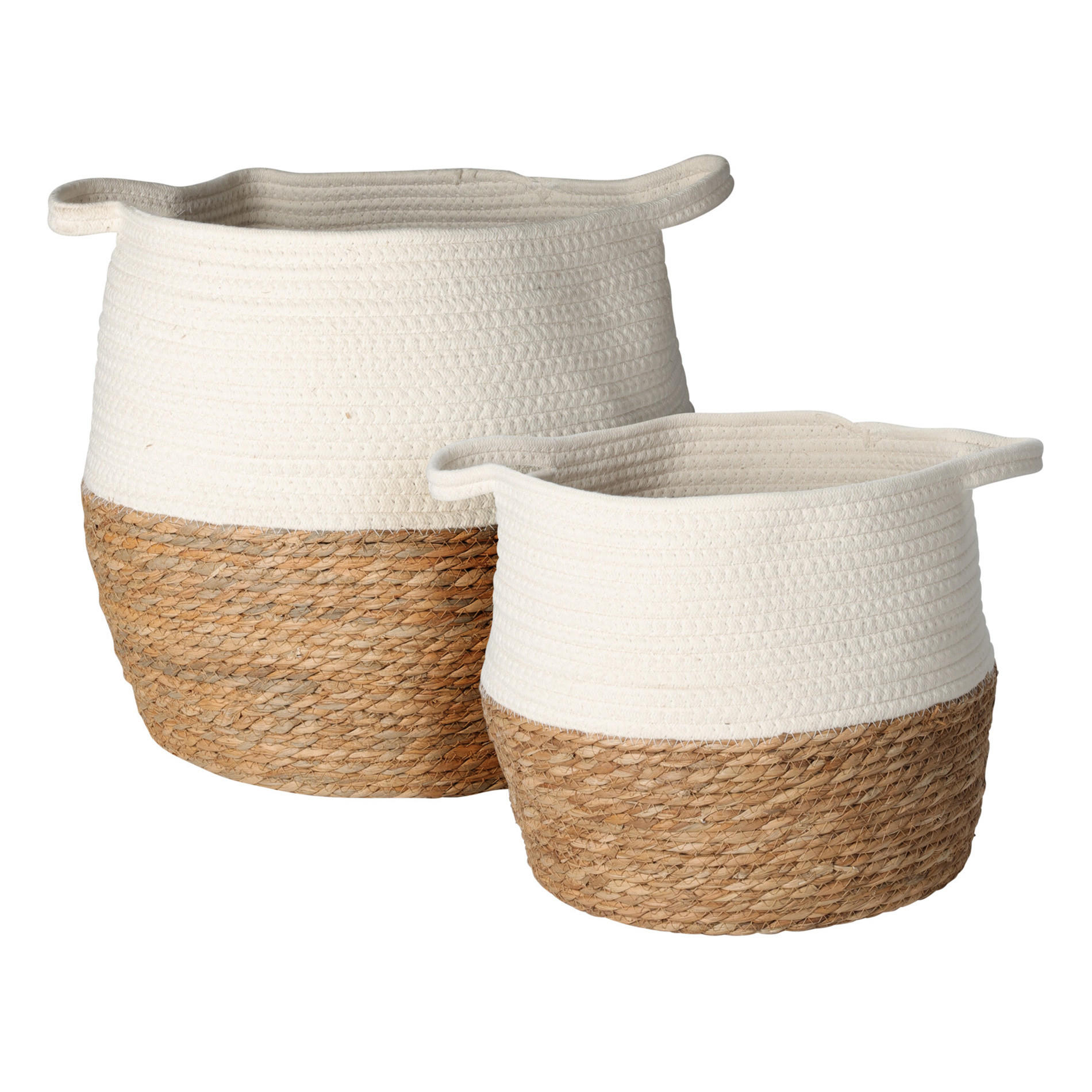 Mobili Rebecca Aufbewahrungskörbe Weiß 35 cm