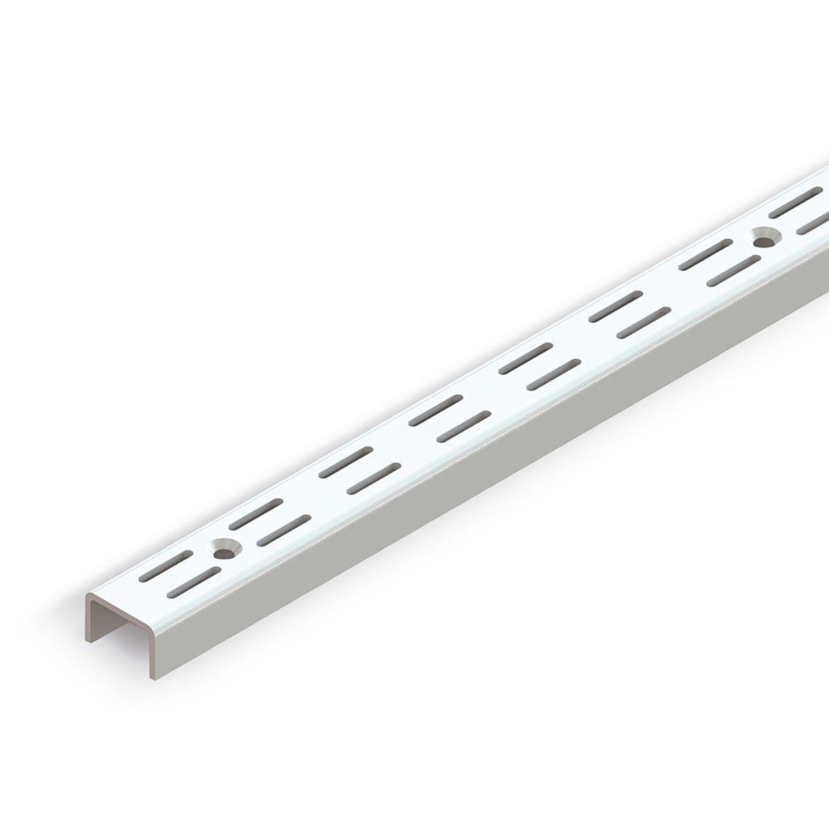 WANDBEFESTINGGUNGSPROFILEN Jagmet Doppelnut mit 32mm Abstand, Länge 951mm, Stahl, Weiß lackiert 10er-set - Weiß, Metall (1.2/3/95.1cm) - EMUCA