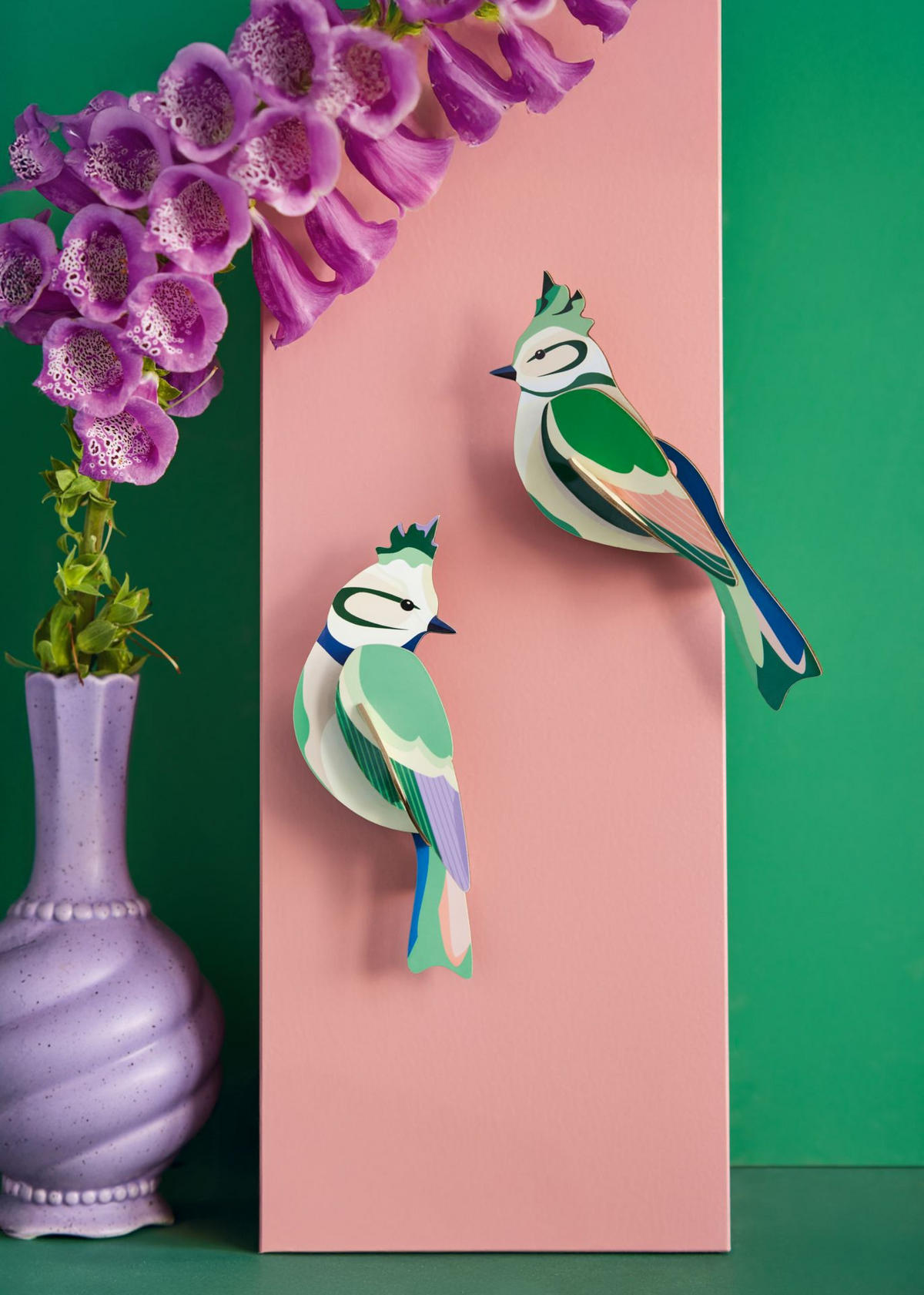 WANDSKULPTUR Bunt 4,5/14 cm - Multicolor, Wellpappe (4.5/14/5cm) - Studio Roof