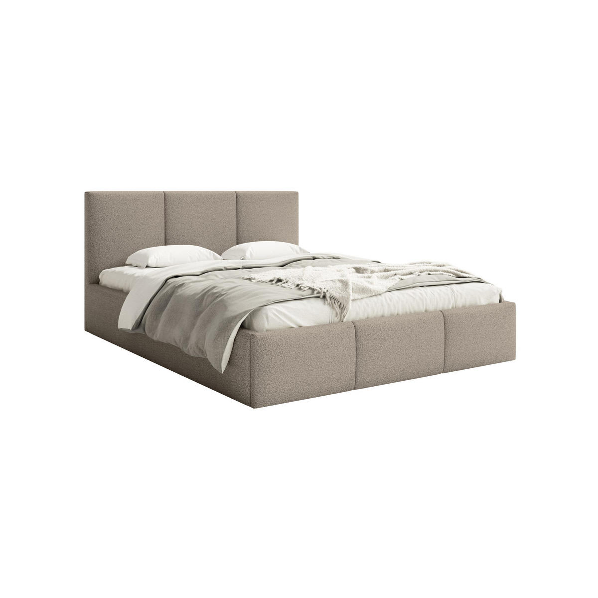 POLSTERBETT Fondi Slim 120x200 cm, Braun - Braun, Textil (120/200cm) - Fedve