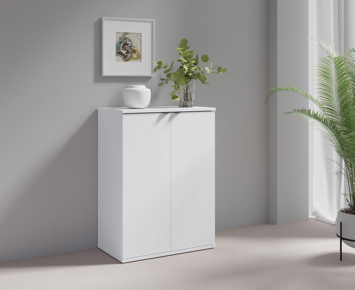 KOMMODE Weiß 60/82,5/35 - Weiß, Holzwerkstoff (60/83/35cm) - RAUMHIRSCH FURNITURE