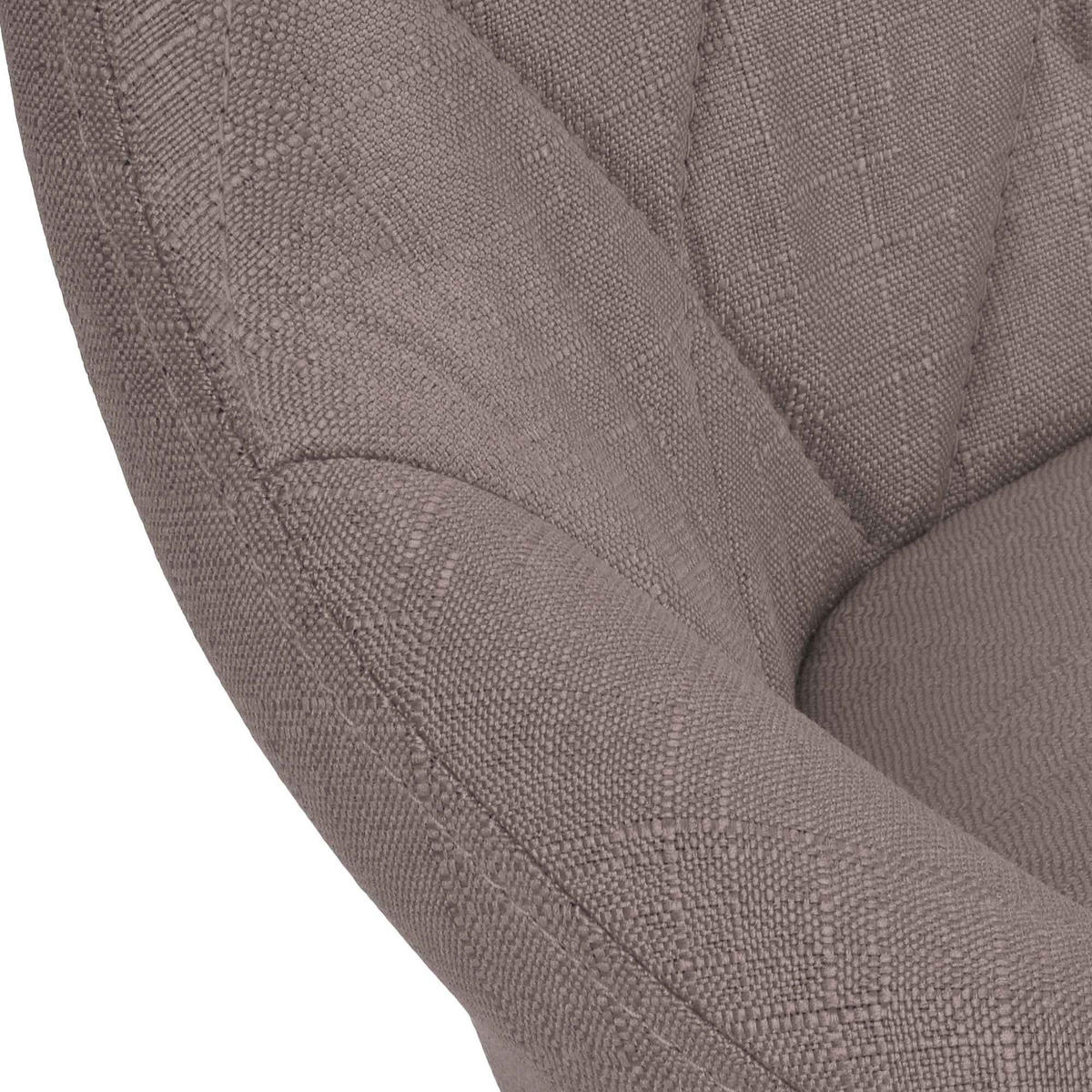 BARHOCKER Stoff taupe - Taupe/Chromfarben, Textil/Metall (46/83/49cm) - CLP