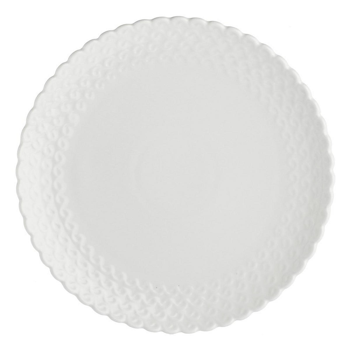 TELLER Weiß 22/22/2 cm P002800003Z - Weiß, Keramik (22cm) - La Porcellana Bianca 
