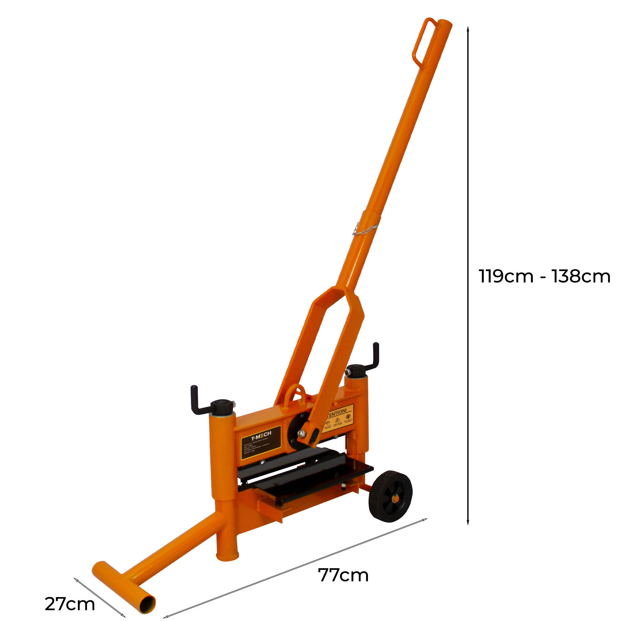 Thumbnail - T-Mech Steinknacker, Orange, Metall, 32x82x46 cm, Freizeit, Heimwerken, Handwerkzeuge