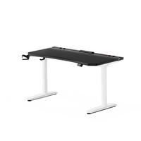 ELEKTRISCH verstellbarer Gaming-Schreibtisch X-Forge 140 x 70 cm - Schwarz/Weiß, Metall (70/140/73cm) - Diablo Chairs