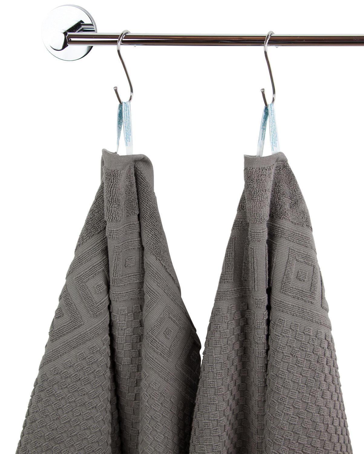 DUSCHTÜCHER, 4er-Set, 70x140 cm, 100% Baumwolle, Grau - Anthrazit, Textil (70/140cm) - Zollner