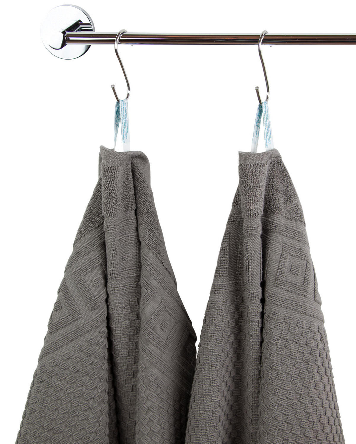 DUSCHTÜCHER, 4er-Set, 70x140 cm, 100% Baumwolle, Grau - Anthrazit, Textil (70/140cm) - Zollner