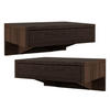 NACHTTISCH Bo 2er Set, braune Birke, 30/40/18 cm - Braun, Holz (40/18/30cm) - WOODEK