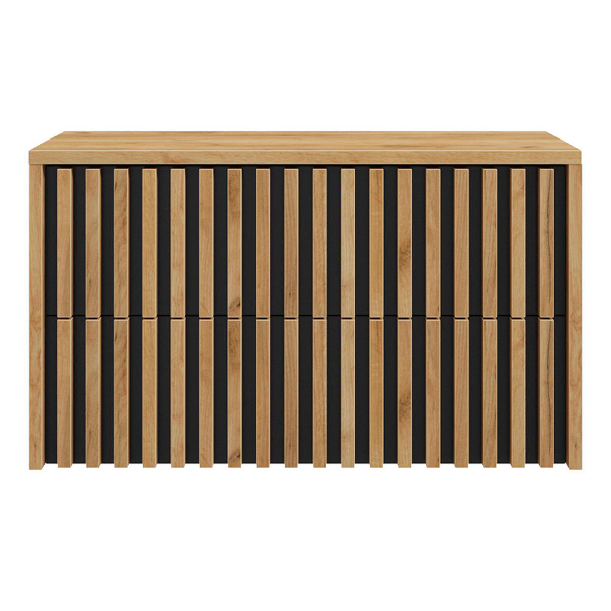 BADMÖBEL-SET 3-TLG. Lucca-107 - Braun, Holzwerkstoff (155/200/46cm) - Lomado