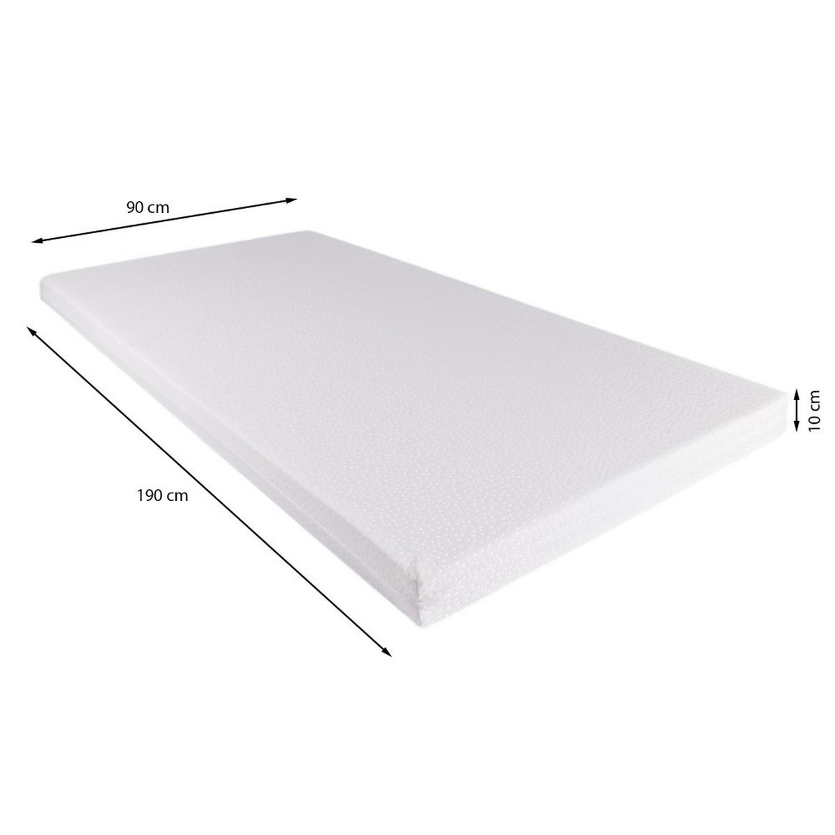 HAUSBETT KIWI mit Lattenrost/ Kinderbett 90x190 - Weiß - Naturfarben, Holz (90/190cm) - Weber Industries