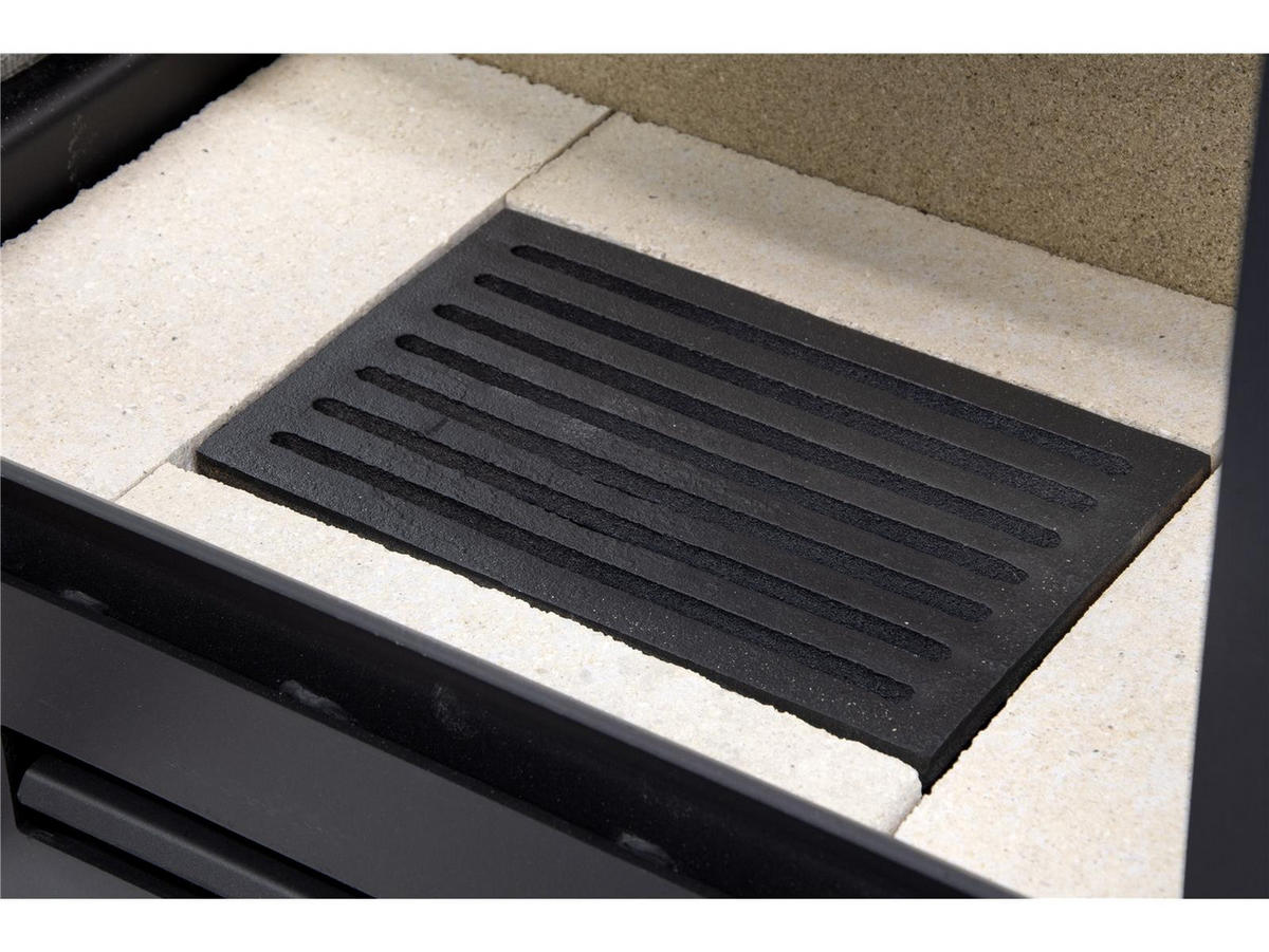 KAMINOFEN Modena Vision Stahl schwarz 9,76 kW Ofen - Schwarz, Kunststoff (80/175/120cm) - Conforto