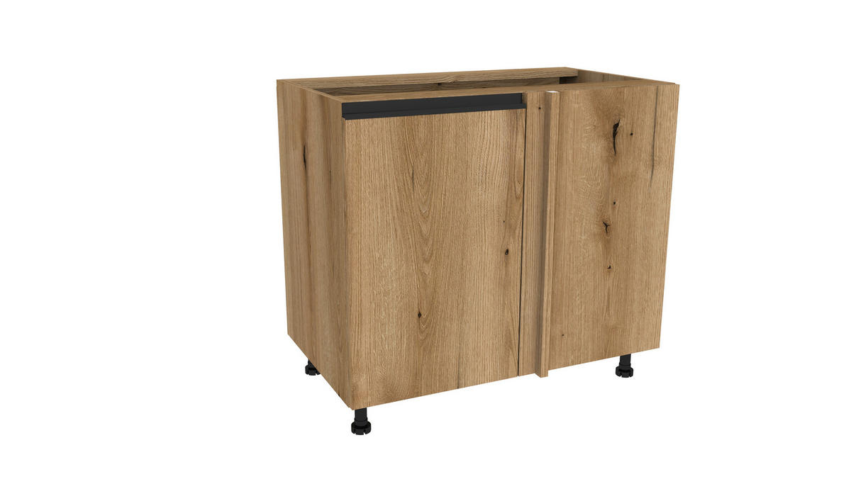 WINKELKÜCHE 240x180 cm mit Arbeitsplatte- SIMPLY Z17 - in Eiche - Eichefarben, Holz/Holzwerkstoff (420/212/53cm)