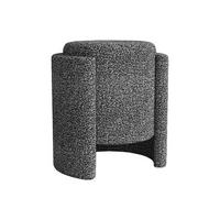 SITZHOCKER - 1 Person - Stoff - Schwarz - MIALARA - Schwarz, Textil (40/43/40cm) - Vente-Unique