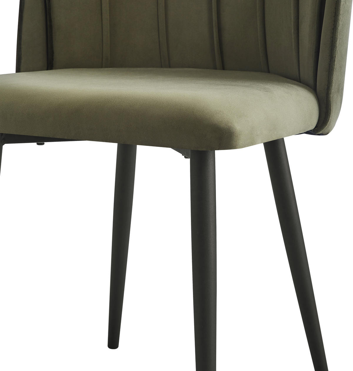 STUHL 2er-Set Samt Grün - Grün, Textil (51/85/53cm) - Nordlys