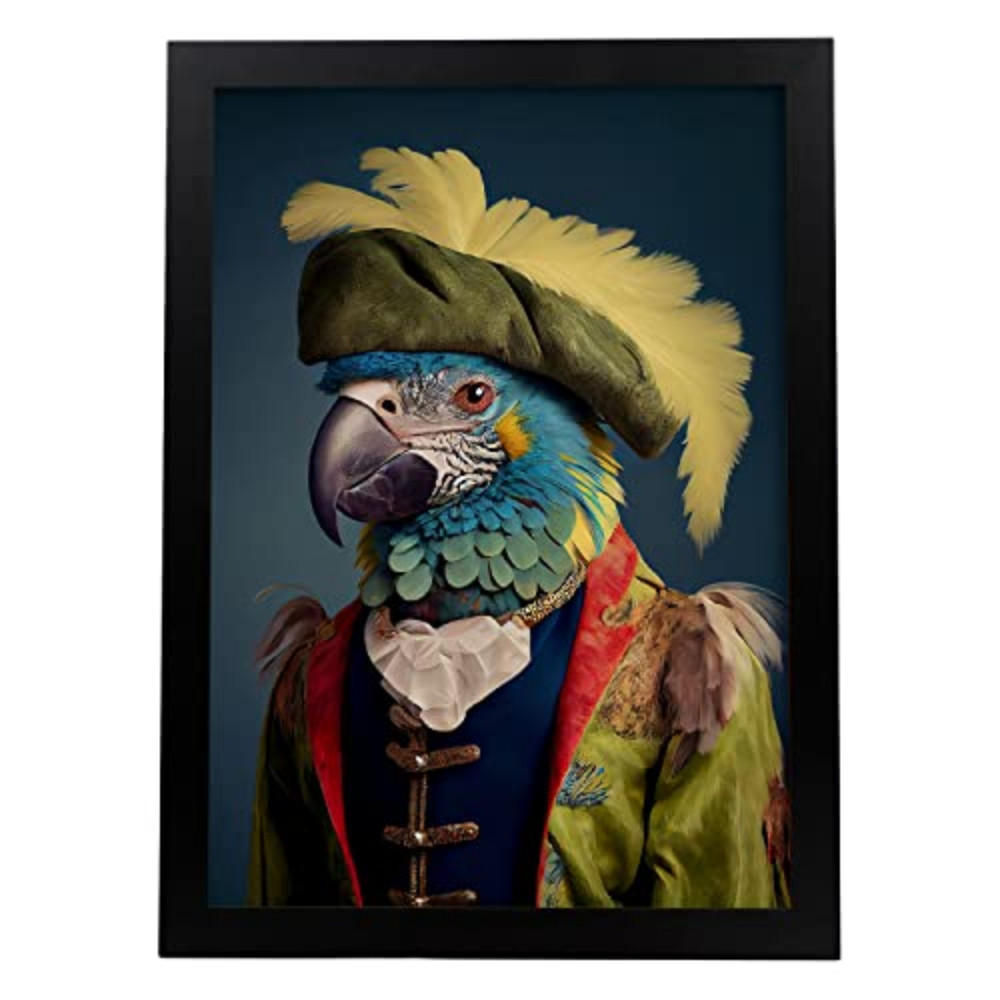 POSTER Papagei In Voller Farbe Fotostil A4 Rahmenlos - Klar, Papier (29.7/5/21cm) - Nacnic