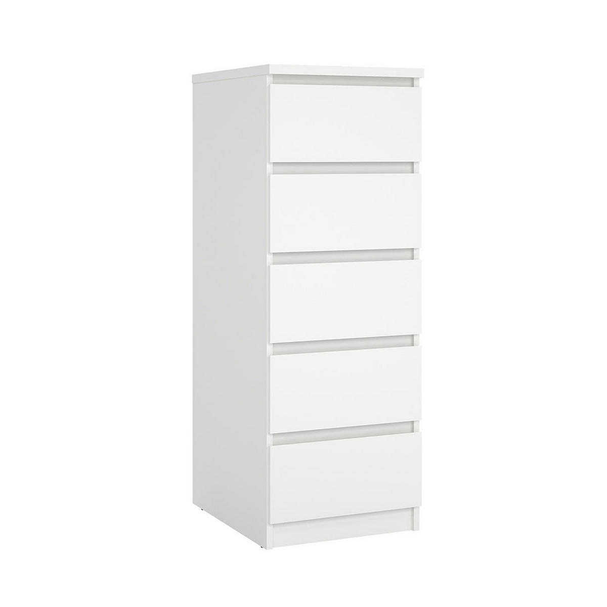 KOMMODE, Naia, Weiß, Holzwerkstoff, 41 x 50 x 112 cm - Weiß, Holzwerkstoff (41/112/50cm) - ebuy24