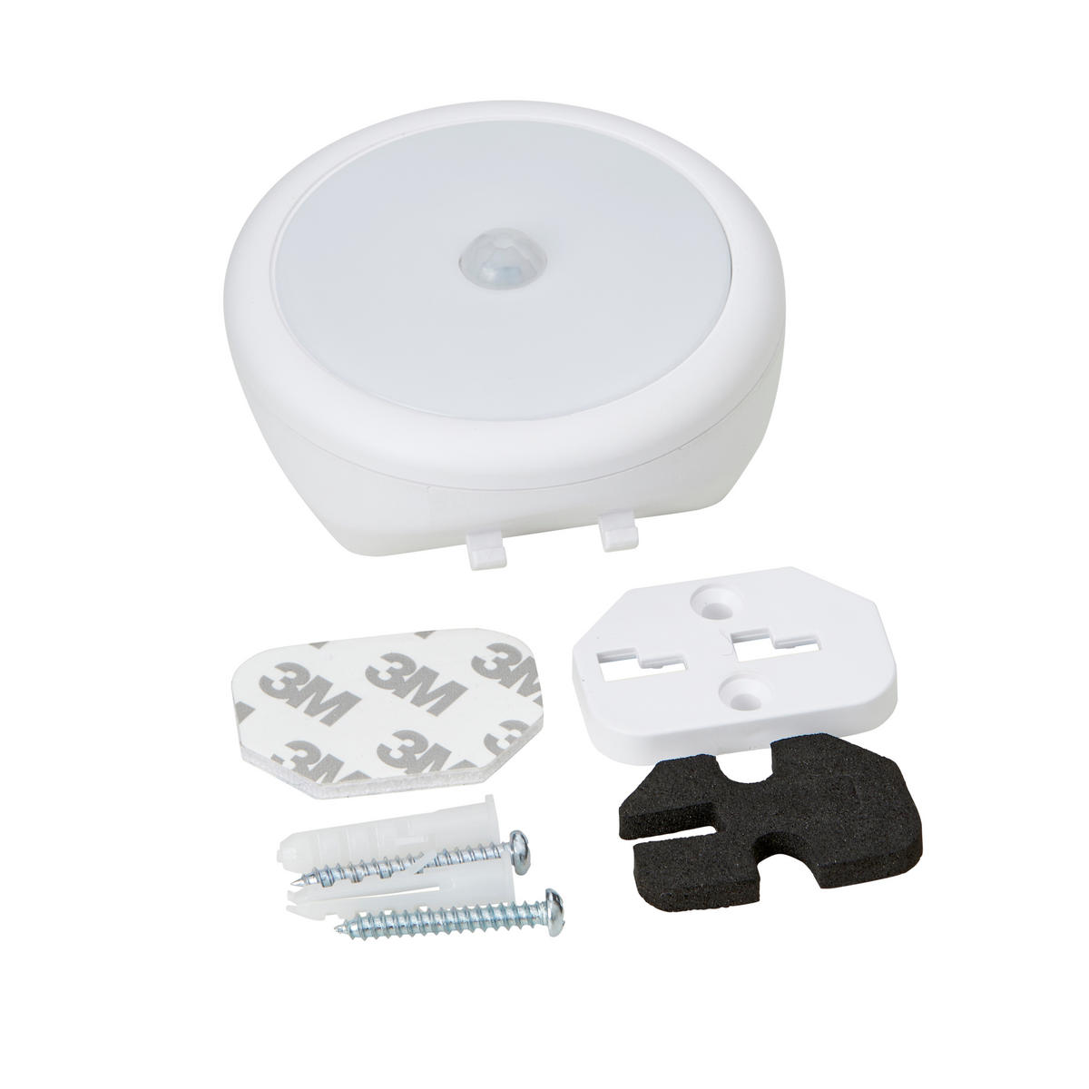 LED-SENSORLEUCHTE - warmweißes Licht mit Bewegungsmelder für Flur und Abstellkammer, batteriebetrieben, 3er-Set - Weiß, Kunststoff (3/8/8cm) - Northpoint