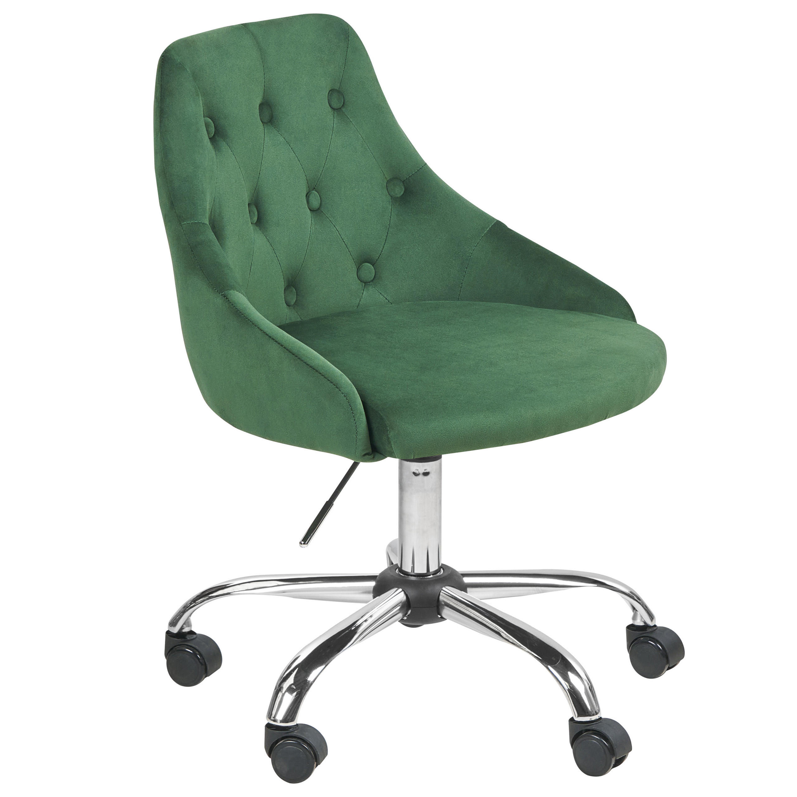 BÜRODREHSTUHL Grün Parrish - Grün, Textil/Metall (60/75/60cm) - Beliani