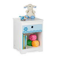 KINDER-NACHTTISCH - Multicolor, Holzwerkstoff (32/41/31cm) - Relaxdays