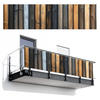 BALKON-SICHTSCHUTZ Holz - Dielen - Gemischt - Teakfarben, Kunststoff (300/80cm) - MuchoWow