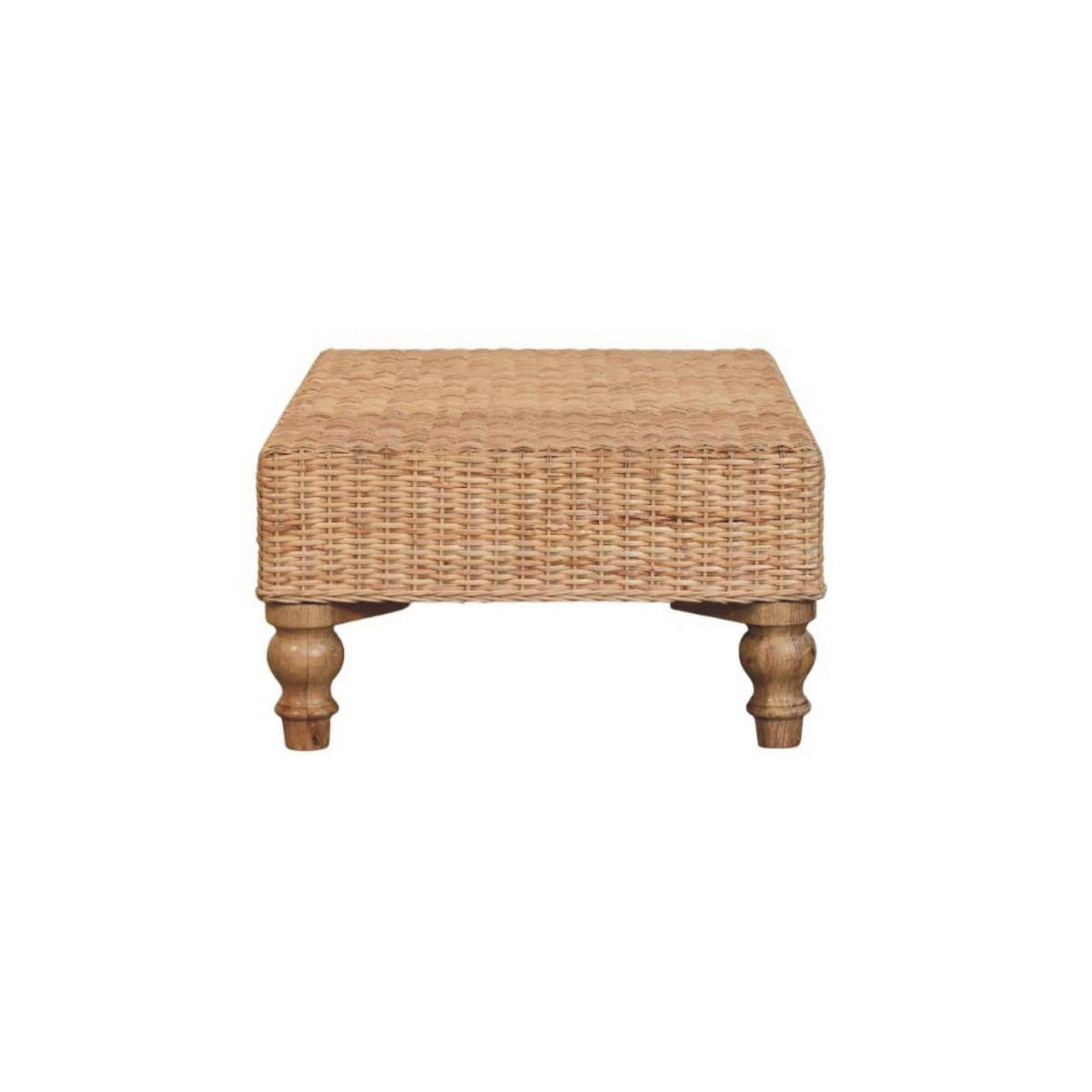 KONFERENČNÍ STOLEK Regency z masivního dřeva s výpletem, hnědý - hnědá, dřevo (56/86/31cm) - Artisan Furniture