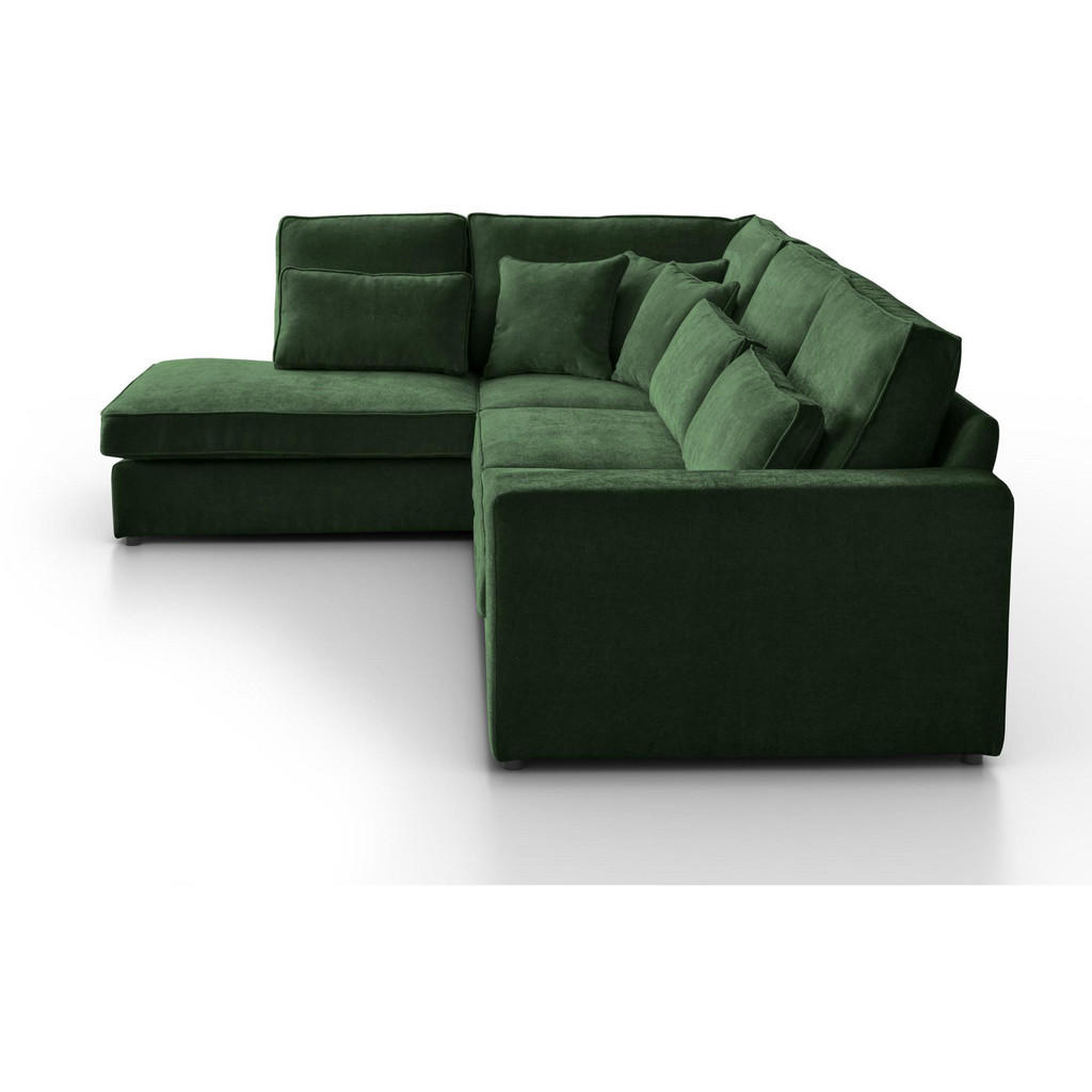 Thumbnail - Beautysofa Ecksofa, Dunkelgrün, Textil, L-Form,L-Form, 314x224 cm, Wohnzimmer, Sofas & Couches, Wohnlandschaften, Ecksof...