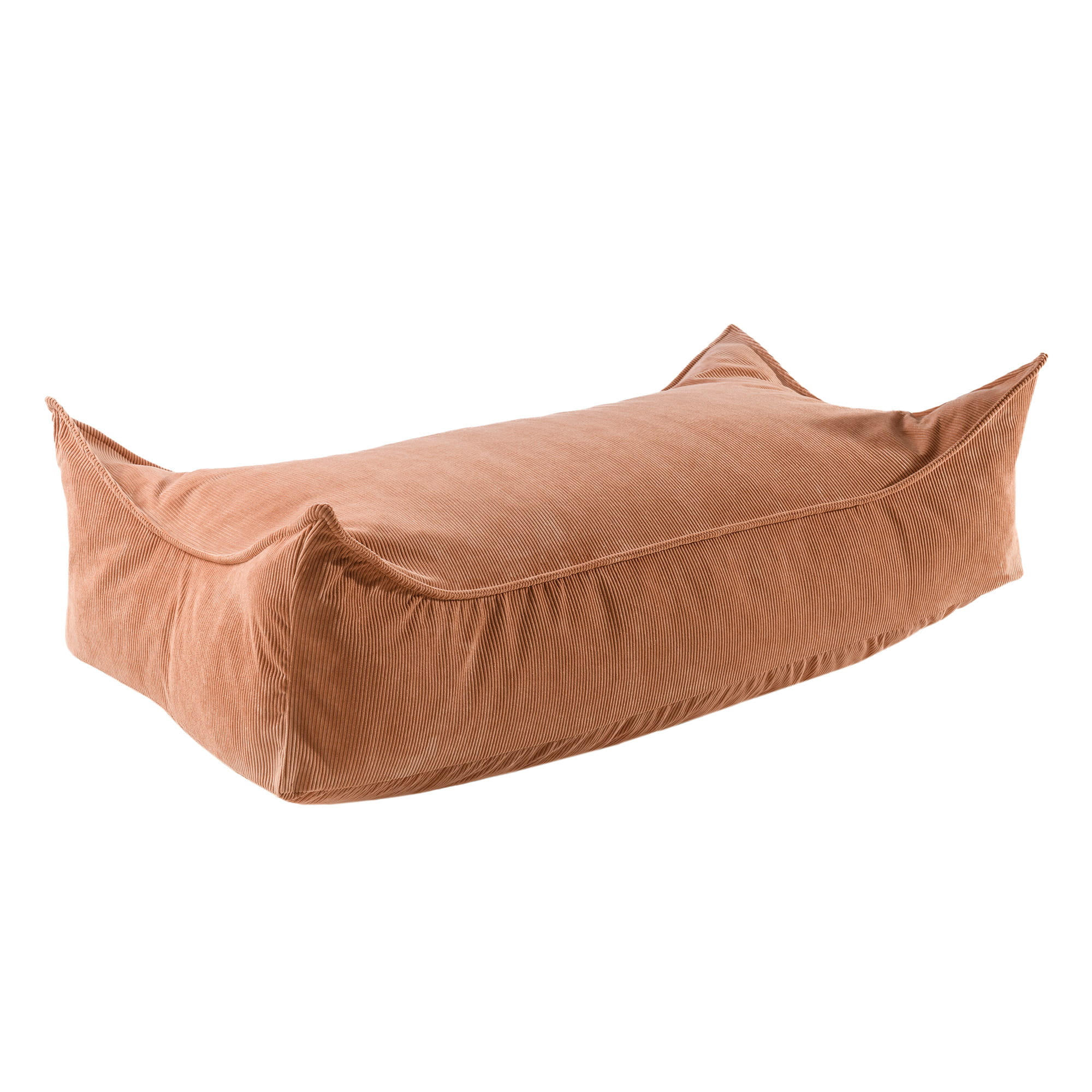 SITZPOUF für Kinder, Rechteckig, Kord, Ziegel - Orange, Textil (120/35/60cm) - MeowBaby