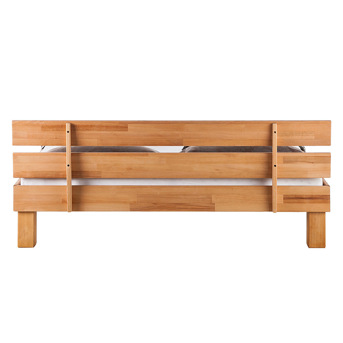 BETT - Massivholz - Kernbuche, Holz (200/200cm) - home24