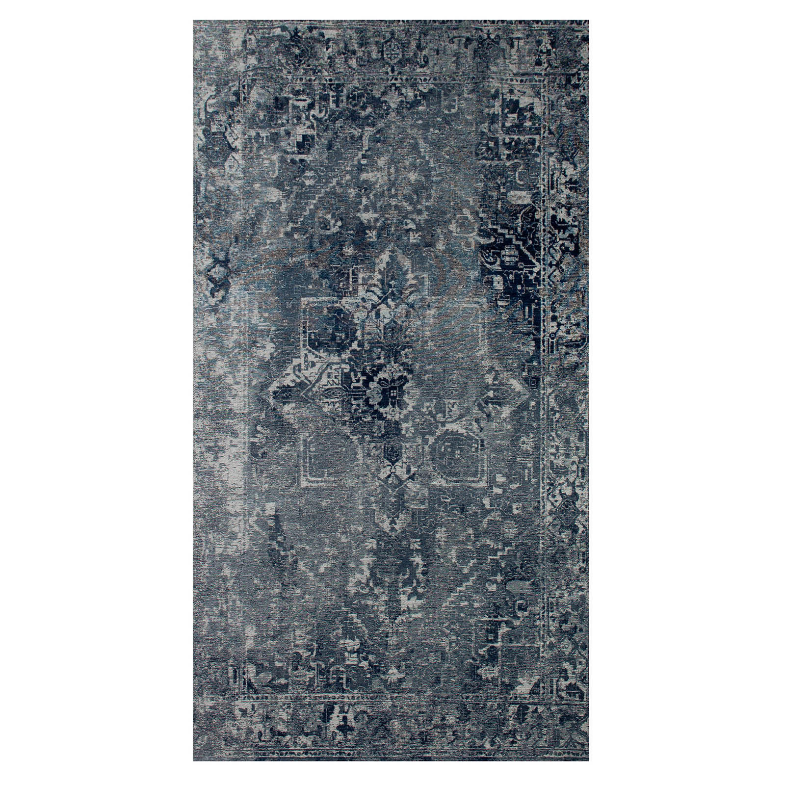 TEPPICH Heris Deep Blue 80/150 cm - Blau, Textil (80/150cm) - Lola&Moi