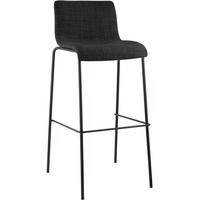 BARHOCKER Stoff Dunkelgrau - Dunkelgrau/Schwarz, Textil/Metall (43/100/48cm) - CLP