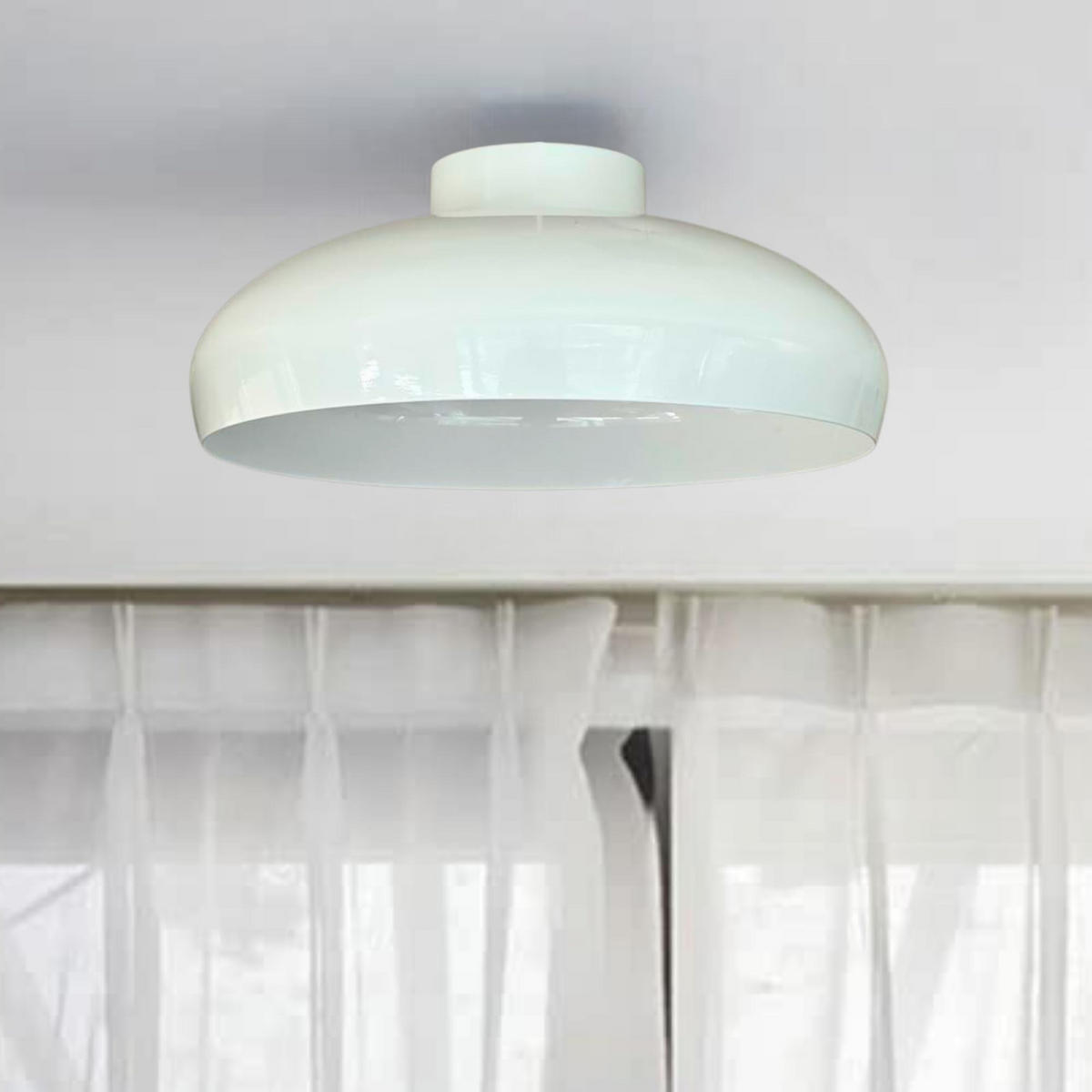 DECKENLEUCHTE Androa Lampe - Weiß, Metall (40/40/20cm) - Bamyum