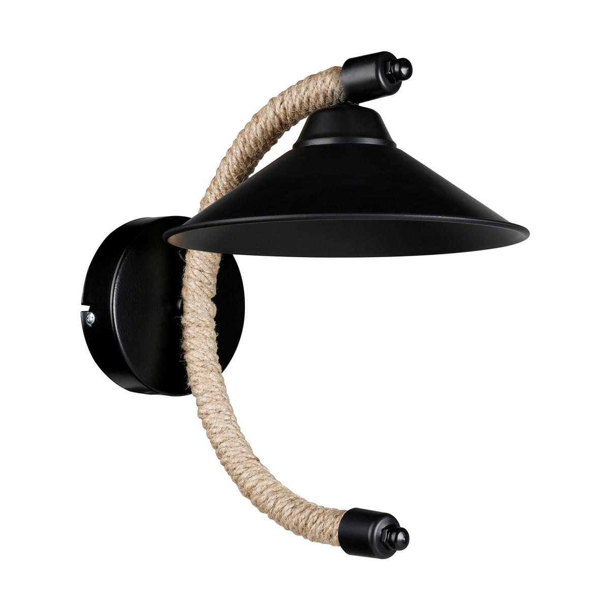 WANDLEUCHTE Cannock - Schwarz, Metall (22/29/30cm) - lux.pro