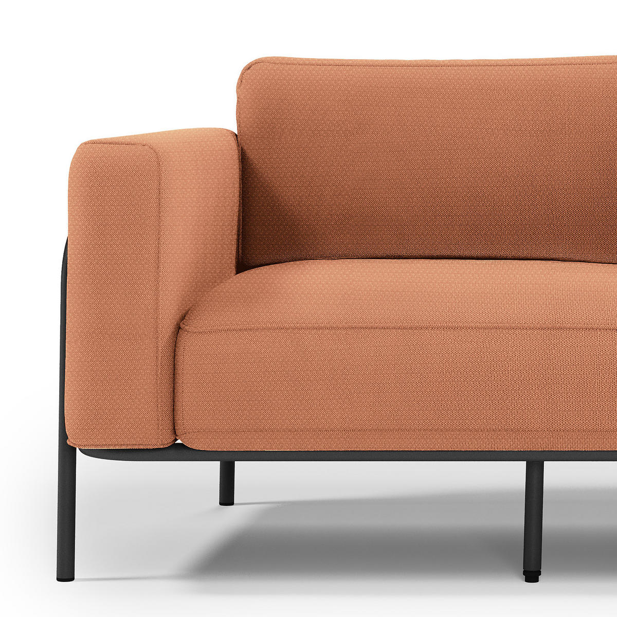 2-SITZER OUTDOOR-SOFA - Rosa, Textil/Metall (182/76/88cm) - home24