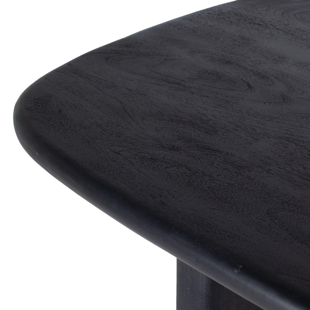 ESSTISCH oval aus Mangoholz 200cm, schwarz - Schwarz, Holz (200/100/77cm) - Giga Meubel