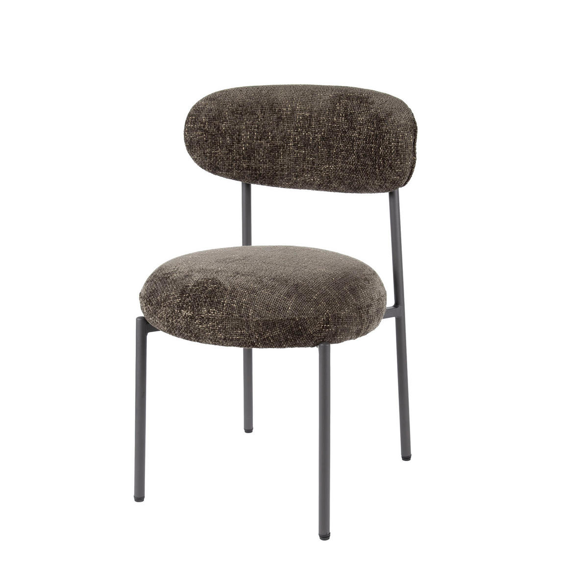 ESSZIMMERSTUHL Rund Braun 57/52/ 52 cm 2er-Set - Braun, Textil (52/52/57cm) - Hoyz Collection