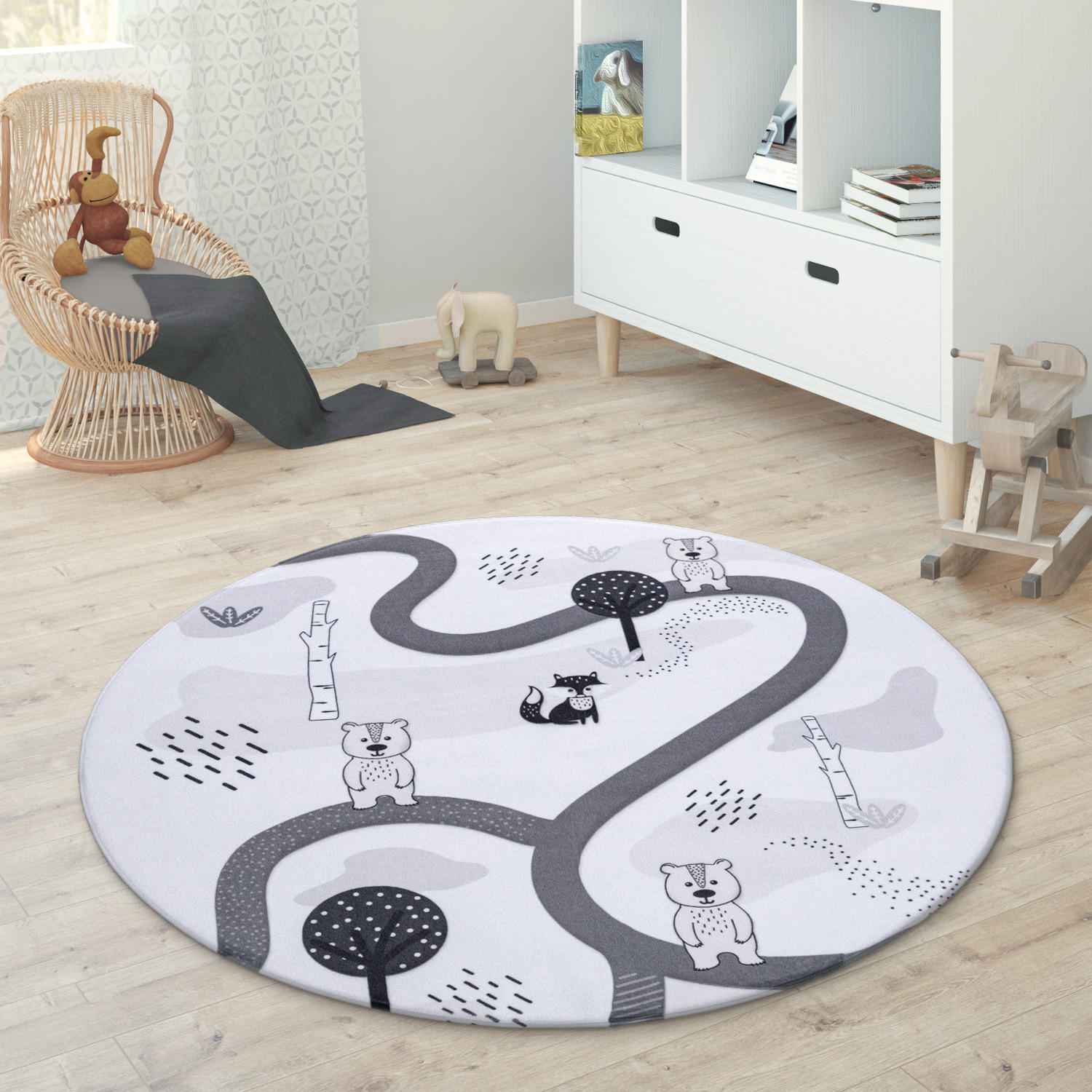 KINDERTEPPICH 150/150 cm Chicos 560 - Weiß, Textil (150/150cm) - Paco Home