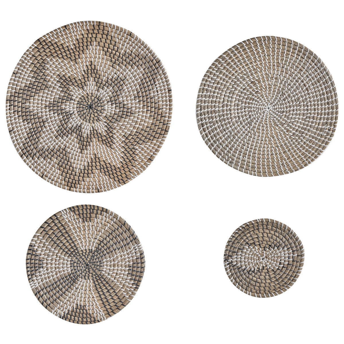 WANDDEKORATION Seegras beige Laocai - Beige, Naturmaterialien (45/45/1cm) - Beliani