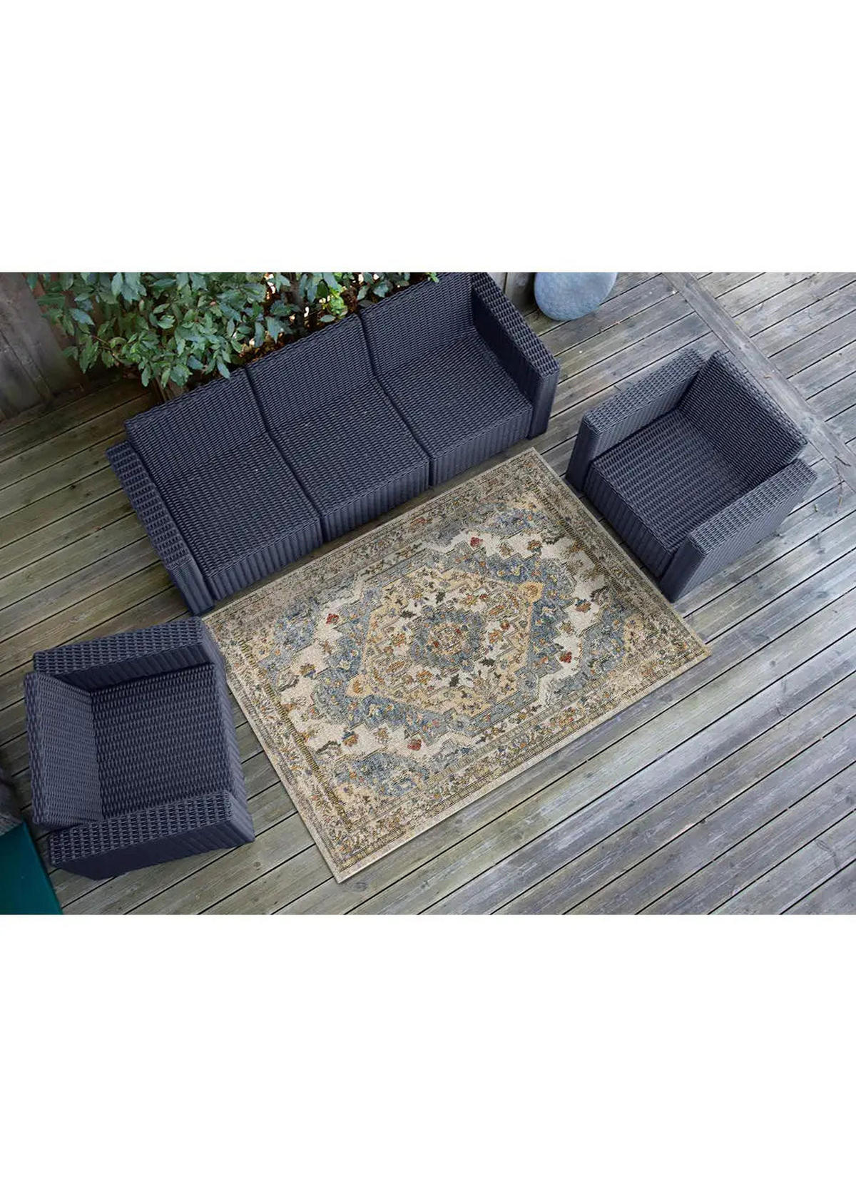IN- & OUTDOOR-TEPPICH Blau Luna 160/230 cm - Blau, Textil (160/230cm) - Atticgo