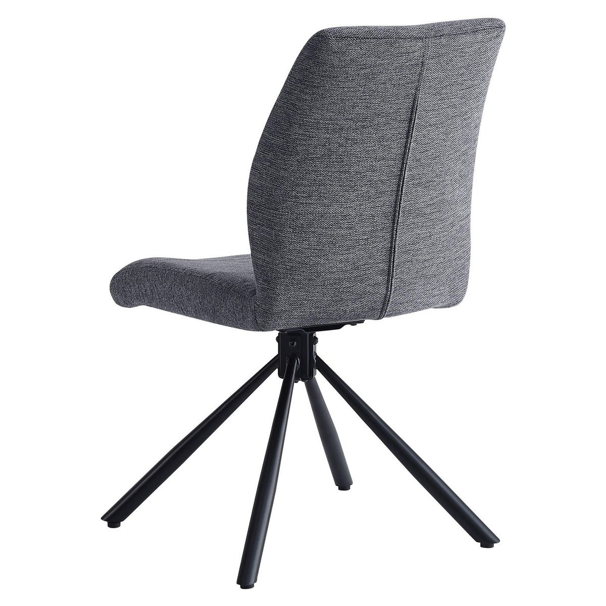 ESSZIMMERSTUHL TAURUS 2ER-SET - Grau, Textil (48/91/61cm) - IDIMEX