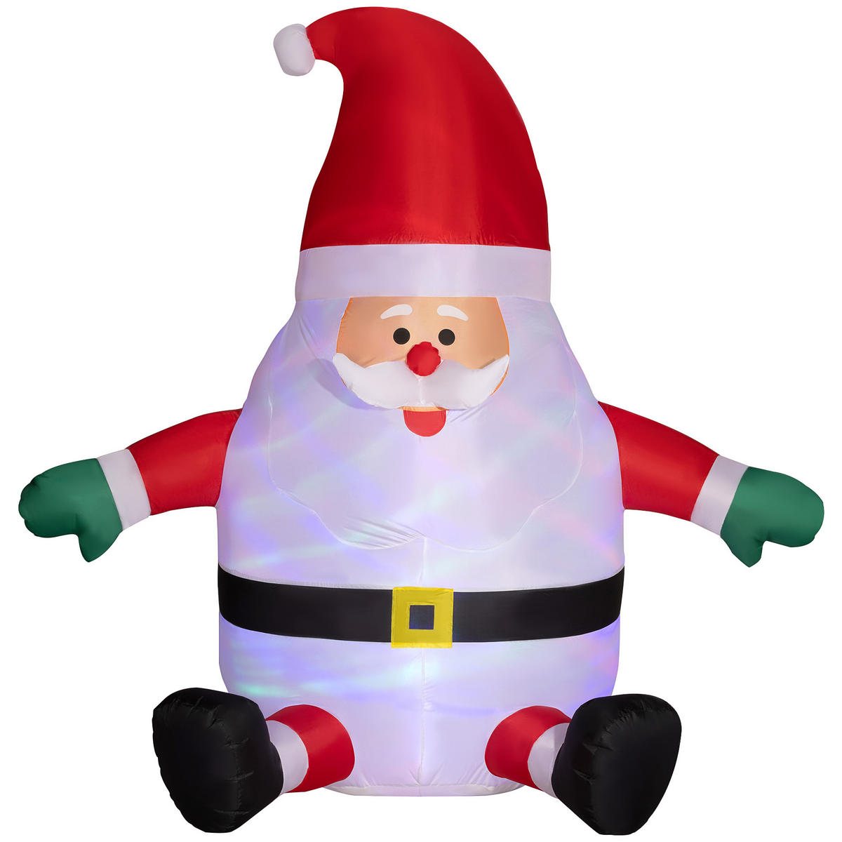 AUFBLASBAR Weihnachtsdeko - Rot, Kunststoff (125/183/184cm) - Outsunny