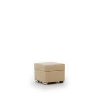 POLSTERHOCKER Canton In Liverpool - Beige, Holzwerkstoff/Textil (54/54/45cm) - Fun Möbel
