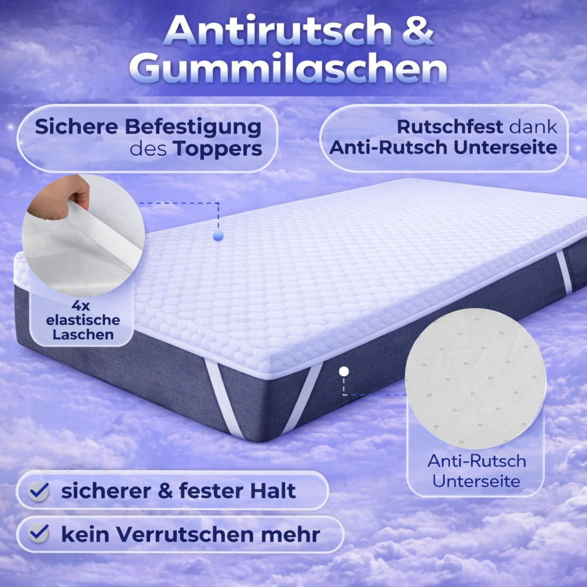 TOPPER Soft 180x200cm - Weiß, Textil (180/200cm) - Arensberger