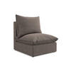 SOFAELEMENT Bouclé Stoff Braun - Schwarz/Braun, Holzwerkstoff/Kunststoff (75/77/90cm) - Makamii