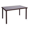 POLY-RATTAN TISCH rechteck Braun - Braun, Kunststoff (75/120/71cm) - MCW