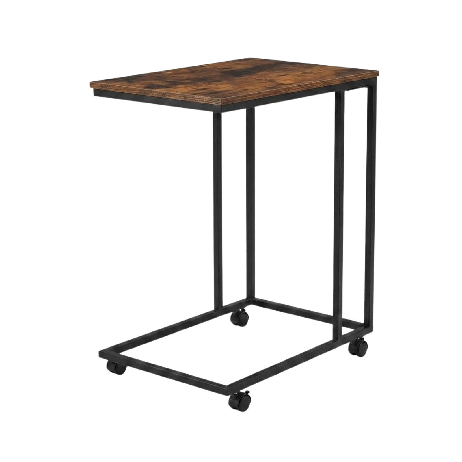 BEISTELLTISCH Dunkelbraun 35/50/61 cm - Braun, Metall (35/50/61cm) - SCENA LIVING
