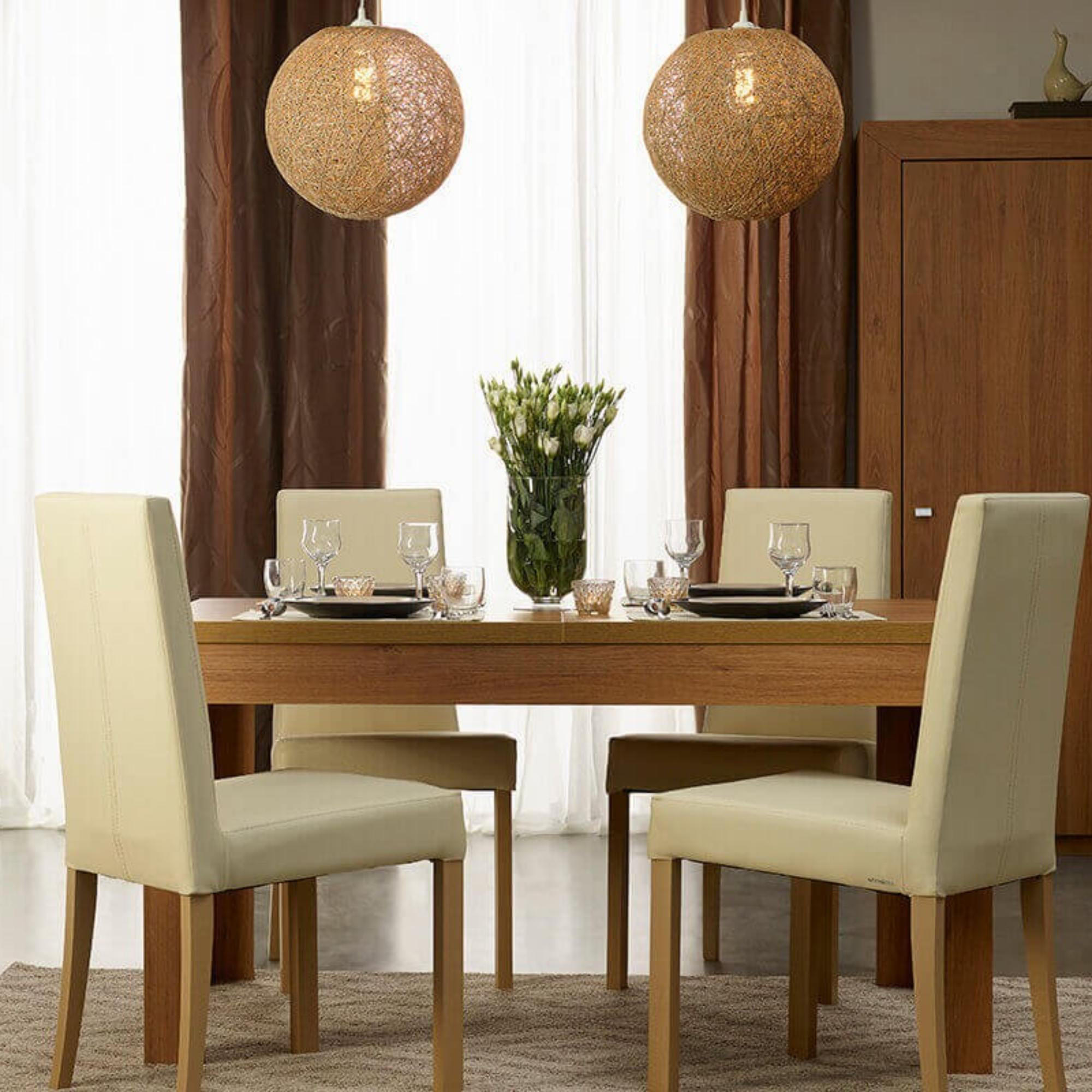 Thumbnail - Konsimo® Pendelleuchte, Weiß, Beige, Kunststoff, 36x36x36 cm, Lampen & Leuchten, Innenbeleuchtung, Hängelampen, Pendelle...