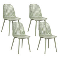 ESSZIMMERSTUHL 4er-Set Kunststoff Grün Emory - Grün, Kunststoff (45/81/52cm) - Beliani